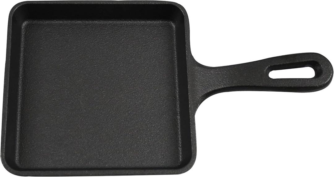 Cast Iron Pre-Seasoned Skillet Square 5"