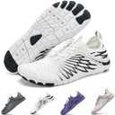 RUFONE Hike Barefoot Shoes for Women Men Breathable & Non-Slip Athletic Footwear Wide Toe Water Shoes,Designed for Walking,Running&Swimming Size 37