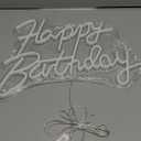 Happy Birthday Neon Sign for Wall Decor, LED Happy Birthday Light Up Sign, USB Powered Dimmable Neon Light for Birthday Party Decorations Backdrop, Warm White (17 x 12 inch)