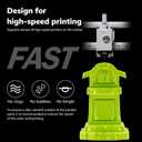 AMOLEN PLA 3D Printer Filament Silk PLA Filament 1.75mm Silk Filament Pack Black/Red Copper/Purple/Neon Green 3D Printing Filament Bundle for Holiday 3D Printing, 200gX 4 Spools