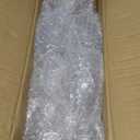 Wiwiqing 24 Pcs Plastic Goblets 7.5oz Vintage Goblet Plastic Wine Glasses Colored Retro Embossed Water Goblets for Wine Bar Juice Baby Shower Wedding Reception Grand Event Party (Clear)