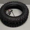 Front 2.75-12 Rear 3.00-10 Tire and Inner Tube Sets for CRF70 CRF110 DRZ110 JR80 KX65 KX110 TTR90 PW80 Coolster SYX Moto 110cc 125cc RZF SSR YCF IMR Atomik Thumpstar Stomp Pitster SDG Lifan YX