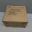 Berglander Plastic Plates Set of 12 Pieces 9", UKR Color Reusable and Sturdy Unbreakable Dinner Plates, Salad Plates, Pasta Bowls, Dishes for Home, Kid, Light Weight Easy Carry for Picnic, Camping