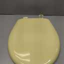 Bemis Classic Colors Slow Close Toilet Seat, Easy Clean Hinges and Durable Plastic Seat, Made in USA, Round, Yellow