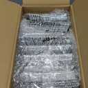 WDF 360 Pieces Silver Plastic Silverware- Disposable Flatware - Heavyweight Plastic Cutlery- Includes 120 Forks, 120 Spoons, 120 Knives for Christmas