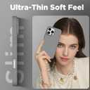 Magnetic for iPhone 16 Pro Case, Compatible with Magsafe, Suction Cup Phone Mount, 2 Screen Protectors - Camera Protector, Silicone Shockproof Protective Phone Cover 6.3", Gray