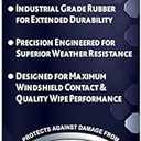 Rain-X 830220 WeatherArmor Beam Wiper Blades, 20 Inch Windshield Wipers (Pack of 1), Automotive Replacement Windshield Wiper Blades With Industrial Grade Synthetic Rubber Squeegee
