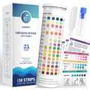 23 in 1 Drinking Water Testing Kit with Bacteria Test, 158 Strips Water Test Kit for Tap & Well Water, Tests Hardness, Chlorine, Copper, Iron, Lead, pH, Alkalinity and More