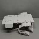 Cedilis 75 Pack Corrugated Mailer, 4x4x2 Inches Shipping Boxes, Small Cardboard Box for Shipping Mailing and Storing, Recyclable, Crush Proof, Oyster White