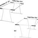 Officemate Universal Hanging File Frame, Letter and Legal Size, Rails 24 to 27, Steel, 1 Set 