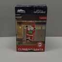 Joiedomi Hanging Christmas Inflatable Climbing Santa, Hanging Inflatable Christmas Decorations with Build-in LEDs, Blow Up Santa Yard Decorations for Xmas Party Indoor, Outdoor, Garden, Lawn Dcor