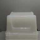 IRIS USA 32 Qt Stackable Plastic Storage Bins with Lids, 4 Pack - BPA-Free, Made in USA - See-Through Organizing Solution, Latches, Durable Nestable Containers, Secure Pull Handle - Clear