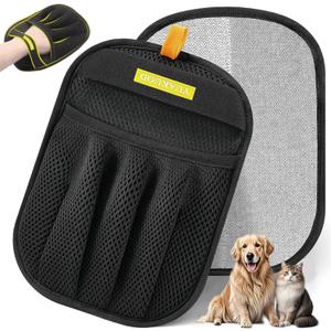 Pet Hair Removal Glove for Cats & Dogs, Upgraded Five-Finger Electrostatic Pet Hair Gloves, Reusable Magic Brush Pet Hair Remover Tool for Couch, Carpet, Car Seat(1 PCS)