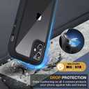 Miracase Glass Series for iPhone 11 Case 6.1 inch, Upgraded Full-Body Rugged Phone Bumper Case Cover with Built-in 9H Tempered Glass Screen Protector and Camera Protector, Black