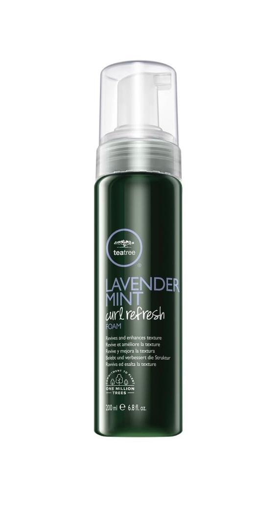 3 x Tea Tree Lavender Mint Curl Refresh Foam, Hair Mousse, For Coarse, Curly + Dry Hair, 6.8 fl. oz.