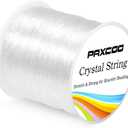 Paxcoo 0.8mm Elastic String, Stretchy Bracelet String Crystal String Bead Cord for Bracelet, Beading and Jewelry Making (120 m)