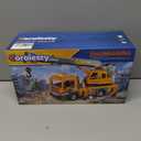 Large Crane Truck Toy with Extendable Crane Arm, Lights & Siren Sounds, Assemble & DIY Truck Engineering Vehicle Toy for Boys Girls Christmas Birthday Gifts Kids Toys for 3 4 5 6 7 8 Years Old