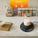 Sourdough Starter Warmer Set Precise 1F Thermostat (70-120F), 24H Timer, Smart Memory Warming On/Off - Fits Jars Up to 40oz, Sourdough Kit for Home Baking (Black)