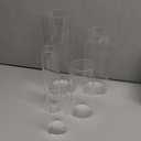 15pcs Cylinder Vases for Centerpieces Small Flower Glass Vases Clear Vase Home Decor Centerpiece Table Flower Vase Decorations for Wedding Decoration＆Holiday Mixed Sizes Tall