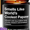 World's Coolest Papaw Candle, Unique Pawpaw Gifts from Grandchildren, Best Pawpaw Gifts from Granddaughter & Grandson, Perfect Presents for Papaw from Grandkids, for Birthday, Christmas, Father's Day