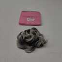 CJL HAIR Large Messy Bun Hair Piece Wavy Curly Scrunchies Synthetic Chignon Ponytail Hair Extensions Thick Updo Hairpieces for Women Salt and Pepper