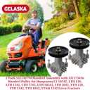 GELASKA 2 Pack 130794 Spindle Assembly with 153535 Mandrel Pulley Replaces Husqvarna 532130794, 539110158, 532173436, 532153535, 532177865, 539112171, Craftsman 173436, 129861, 177865