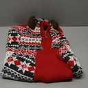 KYEESE Dog Christmas Sweater, Warm Dog Sweater for Large Dogs Boy Girl, Holiday Knitwear with Reindeer Antler Hood, Thick Cozy Winter Outfit with Leash Hole, XXX-Large