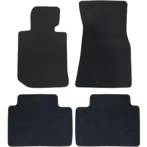 GXARTS Car Floor Mats Full Set Fit for BMW 3 Series 330e 330i 320i M3 G20 G21 2019 2020 2021 2022 2023 | Black, Velour Carpet | Waterproof, with Anti-Slip Backing