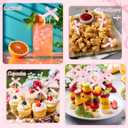 100 Pcs Coquette Bow Pearl Cocktail Picks 4.7" Pink Bow Toothpicks Bowknot Cocktail Appetizer Picks for Fruit Drink Dessert Wedding Party Supplies Bridal Birthday Baby Shower Party Decor(Pink)