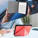 Case Compatible with 8" Kobo Forma(Model N782, 2018 Release Version), Includes a Screen Protector - Premium PU Leather Cover with Auto Sleep/Wake (One Size, Pink)