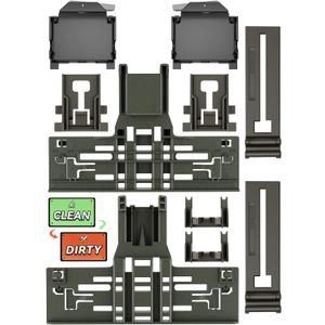 UPGRADED WPW10546503 W10546503 Dishwasher Top Rack Adjuster & W10320664/5 For Kitchenaid Dishwasher Parts Upper Rack KDTE334GPS0 KDFE104HPS0 W10546503 For Kitchen aid Dishwasher Parts,11Pack