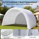 OZIS 20 × 15 × 13 FT Inflatable Event Stage Tent Indoor/Outdoor Dome Booth, Inflatable Stage Cover Party Tent Marquee Concert Shelter Dome Parties Cover with Built-in Blower Quick Set-Up(White