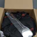 WANGYUANJI 9.5-Inch Iron Wok Pan with Lid & Spatula, Deep Flat-Bottom Stir Fry, Uncoated & Unseasoned, Induction Compatible, Upgraded Wooden Handle