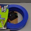 KETIEE Flex Tracks 16Ft for Kids: Flexible Race Car Ramp Track with 4 Small Racecars and 8 Suction Cups Compatible with Diecast 1/64th Cars, Rolls Up Portable Racetrack for Ages 3 & Up (Blue)