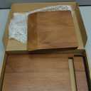 Cookbook Stand Recipe Book Holder: Recipe Cook Book Stand for Kitchen Counter, Wooden Adjustable iPad Tablet Cookbook Stand - Wood Cutting Board Style - Brown