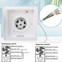 Bathroom Exhaust Fan with LED Light Ceiling Mount Ventilation Fan 160 CFM 1.0 Sones 4 Inch Duct Quiet Bathroom Vent Fan with Light Combo 5000K for Home Bath Hotel (8Inches-Squares-Ultra)