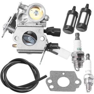 Anxingo C1Q-S269 Carburetor for Stihl MS171 MS181 MS201 Chainsaw 1391200619 11391207100 11391200612 with Gasket Fuel Line Filter Spark Plug