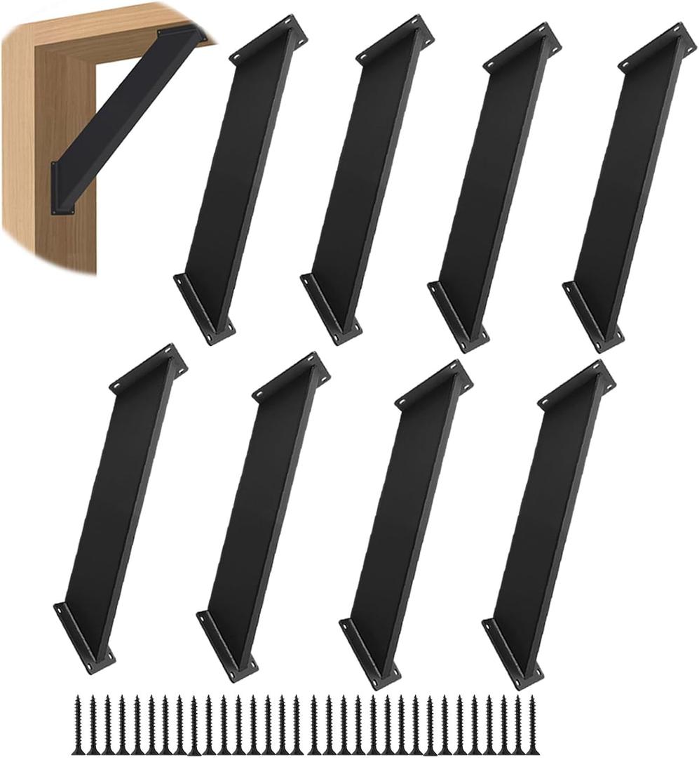 8 Pcs 45 Degree Angle Support Bracket, Pergola Kit Heavy Duty Connectors for 4 "x 4" (Actual: 3.15''x3.15'') , for Wooden Structures Such as gazebos, Tree Houses, Cabins, and Patio Kits.