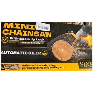 Mini Chainsaw, 6-Inch Electric Chainsaw Cordless, Upgraded 900W Brushless Portable Handheld Small Chain Saw with Auto Chain Regulator & Auto Oiler for Wood Cutting/TreeTrimming/Courtyard Garden