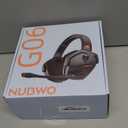 NUBWO Wireless Gaming Headset with Mic for Ps5 Ps4 PC, Zero Interference, 100-Hour Battery All-Day Play, 23ms Sync for Fortnite & Call of Duty/FPS Gamers, Triple Mode All Devices Compatible - Orange