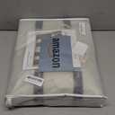 100% Blackout Curtains for Bedroom, Double Layer Ivory Curtains, Black Out Curtain 84 inch Long with Sheer Overlay for Living Room, Room Darkening Window Drapes with Grommet, 52" W x 84" L