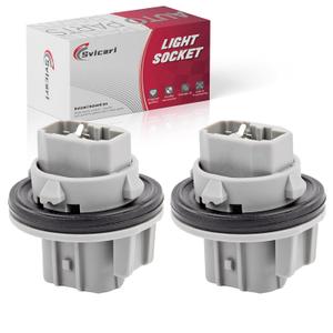 Front Turn Signal Light Socket Fit for Honda CR-V Civic Crosstour Element Odyssey for Acura RDX TL TSX Pointer Tail Brake Reverse Lamp Bulb Base Replace OE 33302-S5A-A01 2PCS