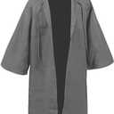 GOLDSTITCH Hooded Robe Cloak Knight Fancy Cool Cosplay Costume (Large, Gray)