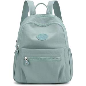 go-done MUKAITE 11L Mini fashion Backpack,Small Nylon Ladies backpacks,Women shopping Backpack(Small size) (Light Green)
