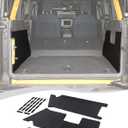 Hoolcar Cargo Sidewall Protector Trunk Sidewall Protector Mats Compatible with Ford Bronco 2021-2023, Interior Accessories, 4-Door, Black Cover Set PU Leather