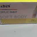 MEEDEN Soft Body Acrylic Paints Set: Matte Finish 24 Colors x 60ml/2oz Fluid Acrylic Paints for Art Painting on Canvas Wood & Glass for Students Adults Artists