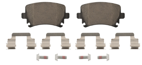 Break Pad Set For NAO Ceramic R Hardware Included