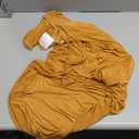 BDDC Table Covers for 6 Foot Tables, Gold Washable and Wrinkle Resistant Stretch Tablecloths Rectangle 6ft for Events, Wedding, Banquets, Parties