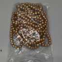 One Holiday Way 16-Foot Long Rustic Metallic Gold Wood Bead Garland Christmas Tree Decoration - Vintage Style Wooden Elegant Farmhouse Winter Home Decor