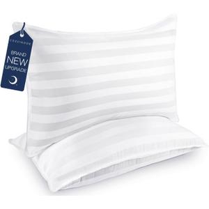 COZSINOOR Bed Pillows Queen Size: Hotel Quality Set of 2 - Down Alternative Microfiber Filled for Back, Stomach, Side Sleepers, Breathable & Skin-Friendly